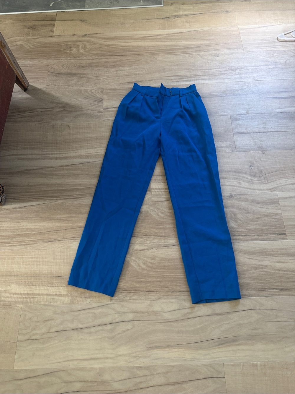 H&M Straight Leg Women's Pants in Royal Blue